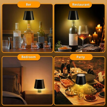 Kabellose LED-Flaschenleuchte mit Touch-Funktion, RGB- und 3-Farben-Tischlampe für den Innenbereich