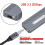 M.2 NVMe SSD-kabinett Hårddisklåda 20 Gbps Case Type-C USB3.2 GEN2x2 8