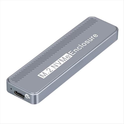 M.2 NVMe SSD-kabinett Hårddisklåda 20 Gbps Case Type-C USB3.2 GEN2x2 1