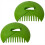 Conjunto de 2 pás de jardim multiuso com garras para folhas. 3