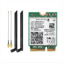 AX211NGW WiFi 6E Tri Band 2.4G/5G/6Ghz langaton verkkokortti, sininen