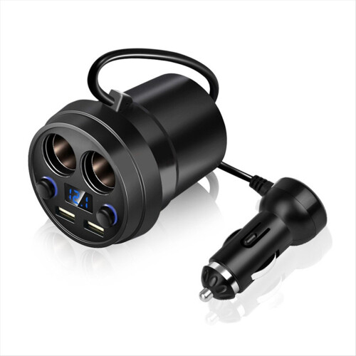 Încărcător universal auto cu pahar, dual USB, cu cablu, brichetă multifuncțională M 2