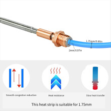 Für Prusa I3 MK4 Extruder Hotend + E3DV6 Messingdüse 0,4 mm 24 V 40 W Heizleistung
