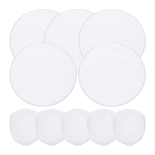 5 Pcs Foldable Flying Disc Fans 9.8 Inch Sublimation Polyester Black E 1