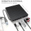 Gravador de CD/DVD externo multifuncional preto com SD/TF e USB 3.0 6