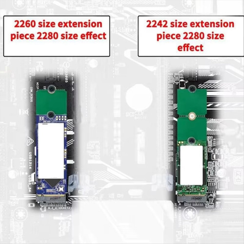 Μονάδα δίσκου στερεάς κατάστασης SSD M.2 NGFF 2230 2242 2260 έως 2280 Βάση επέκτασης 2