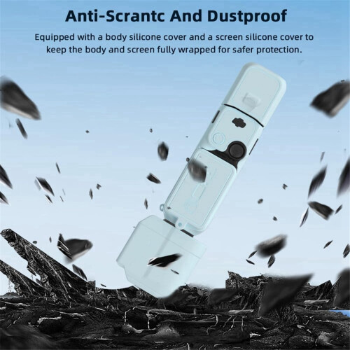 Ensemble de 3 protections en silicone comprenant une coque, un cache-objectif et un écran. 2