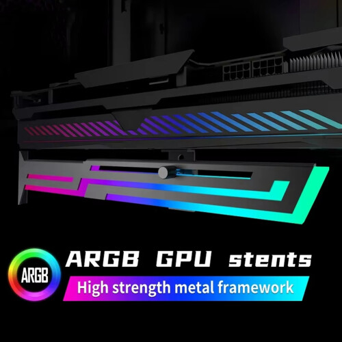 Drivetrain ARGB Grafikkort GPU Holder Justerbar Højde Vandret 2