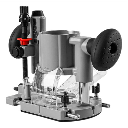 Machine à affleurer réglable avec base de défonceuse plongeante, double poignée, robuste 2