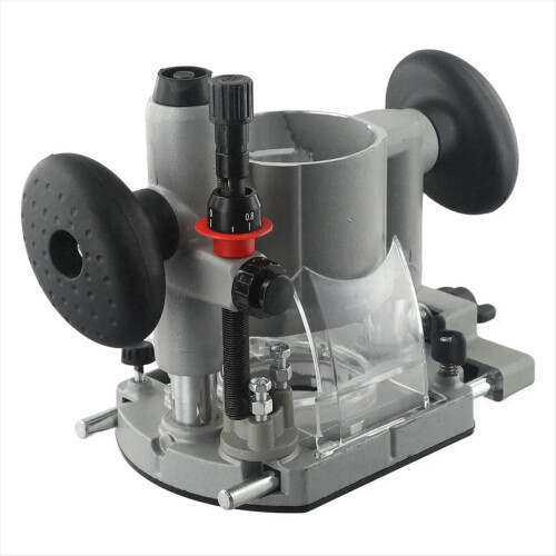 Machine à affleurer réglable avec base de défonceuse plongeante, double poignée, robuste 1