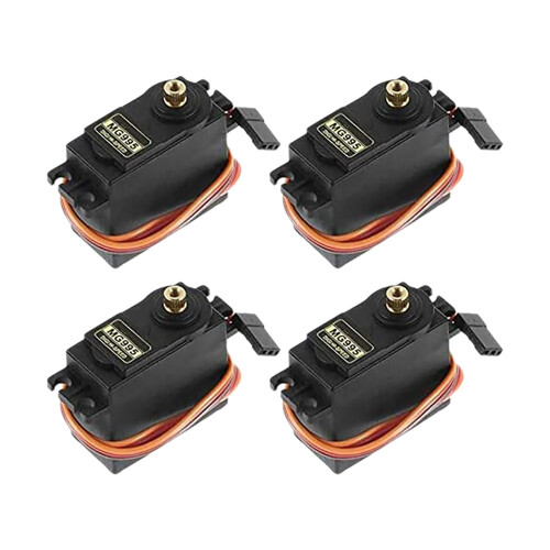 4PCS Σερβοκινητήρας για γωνία ελέγχου 180 Μεταλλικό γρανάζι 20KG Ψηφιακός Υψηλός Spe 1