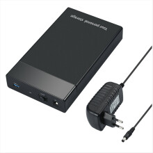 3,5-tommers ekstern harddiskboks 3,5-tommers 2,5-tommers til USB 3.0 6 Gbps kabinett I