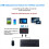 Adaptador USB para teclado e mouse com Bluetooth 5.3, convertendo de com fio para sem fio. 5