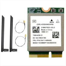Scheda WiFi MT7927 WiFi7 + antenna 2x8DB 2.4G/5G/6G Tri-Band 8774M Wireless WiF