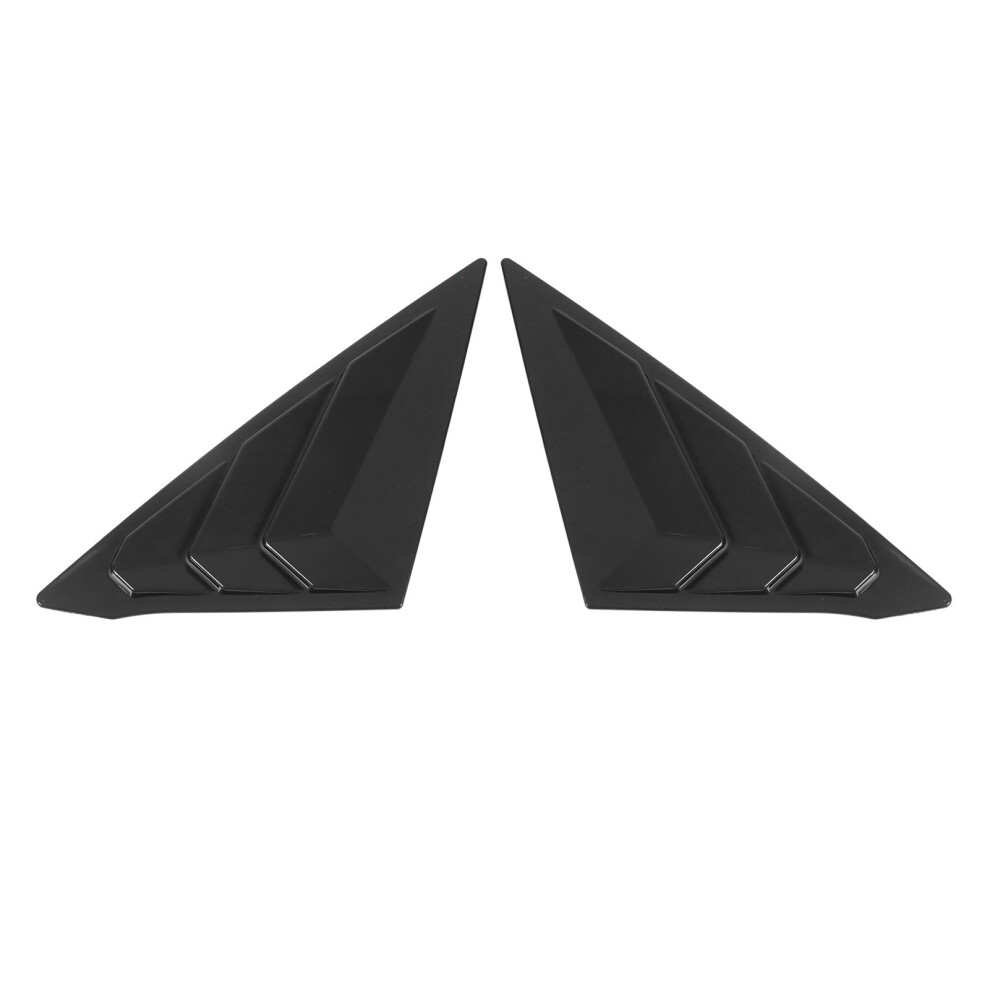 2Pcs Bright Rear Window Louvers Fits Civic 11Th Gen Sedan 2022 Black 4921357251982