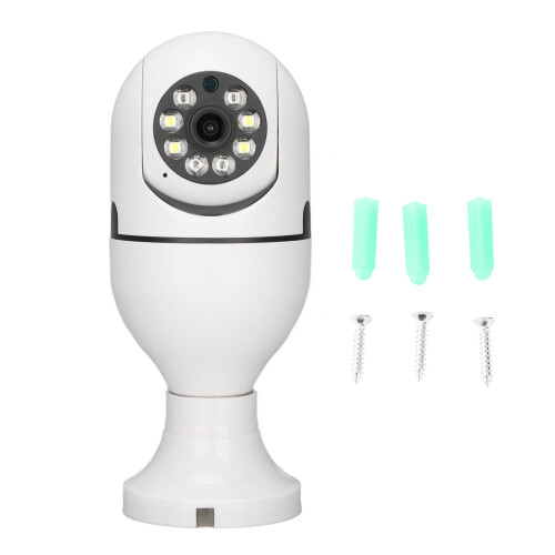 E27 WiFi Smart Camera 1080P with Two-Way Audio, Night Vision 1