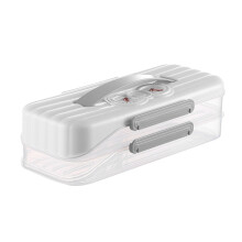 Portable Refrigerator Storage Box Accessory for-White 2 layers