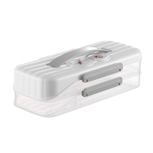 Portable Refrigerator Storage Box Accessory for-White 2 layers