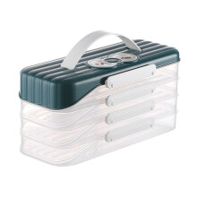 Stackable Clear Dumpling Organizers With-Qinghai Blue 4th flo