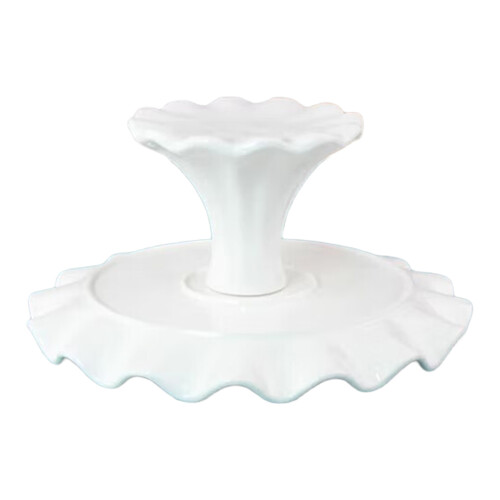 Sturdy Quality Ceramic Serving Tray High Footed-7.5 inches