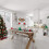 Éventail en papier de noël pour ensemble de bannières, arbre de 3