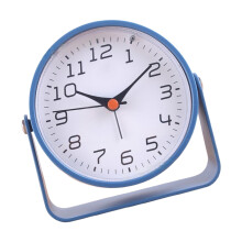 Metal Mantles Clock Elegant Design Battery Power-Royal Blue