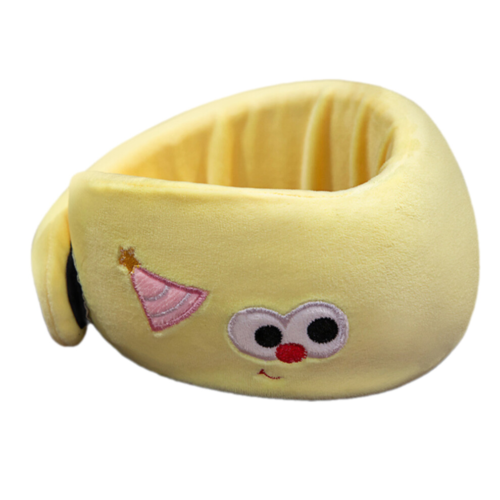 Cartoon Ushaped Neck Pillow Plushes Travel Pillow-Glazed yellow