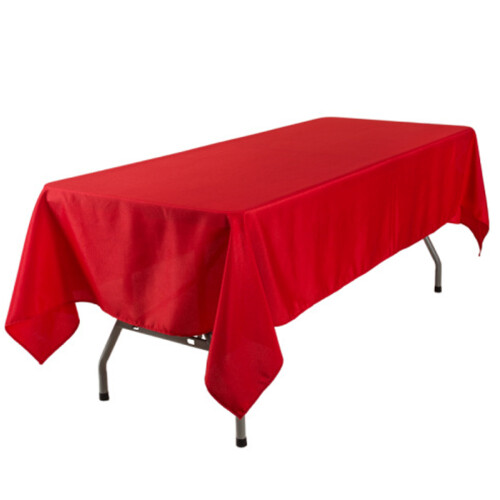Table Cloth Polyester Fabric Tablecloth Stain-177 260cm Red