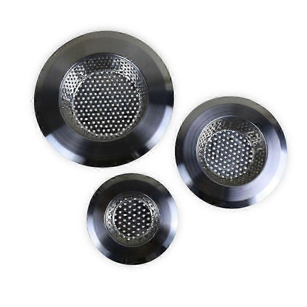 Kikidex (As Show, Color01) 7Cm/9Cm/11Cm Stainless Steel Bath Sink Drain Strainer Kitchen Sink Hole Mesh