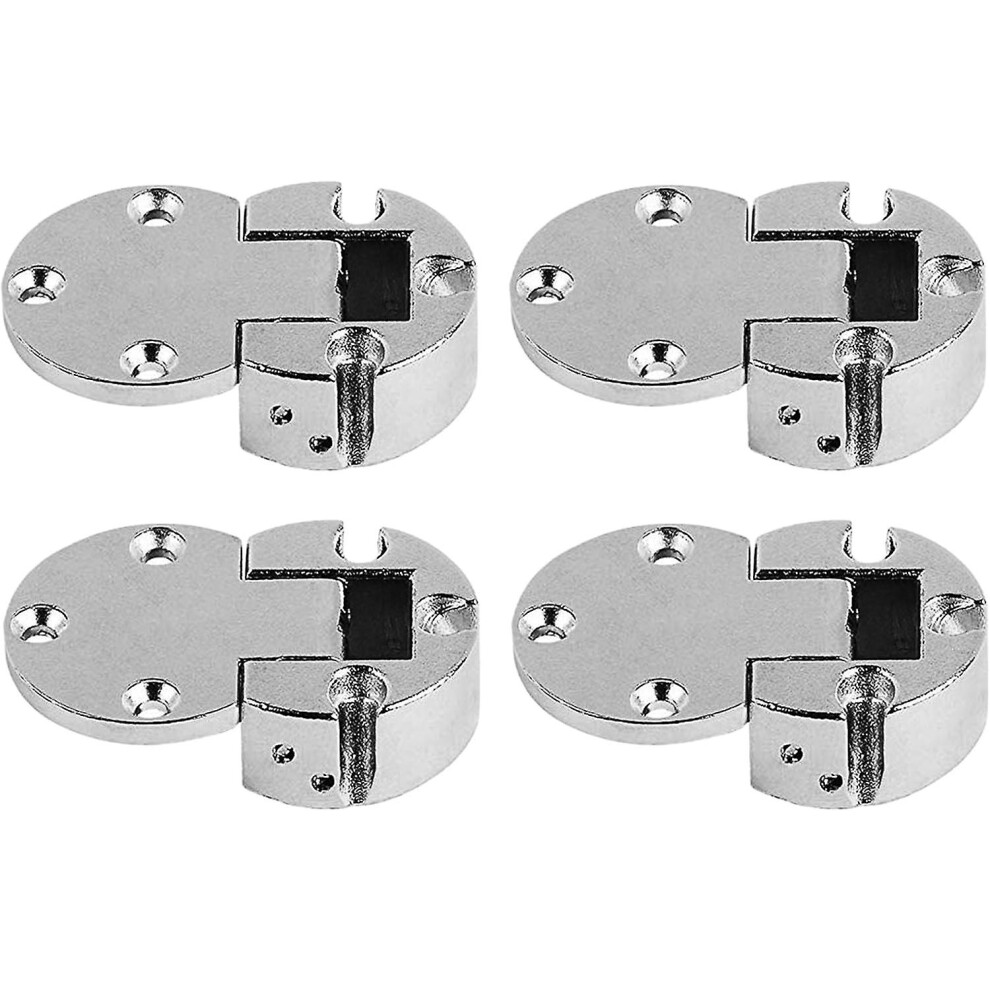 Kikidex (As Show, One Size) Furniture Hinge,90 Degree Flap Hinge 30Mm For Lid Furniture Hinges Folding Door Hardware Set Of 4
