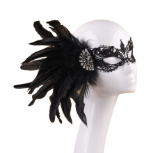 Maskerade Masker voor Vrouwen Mardi Gras Masker Carnaval-Zwart