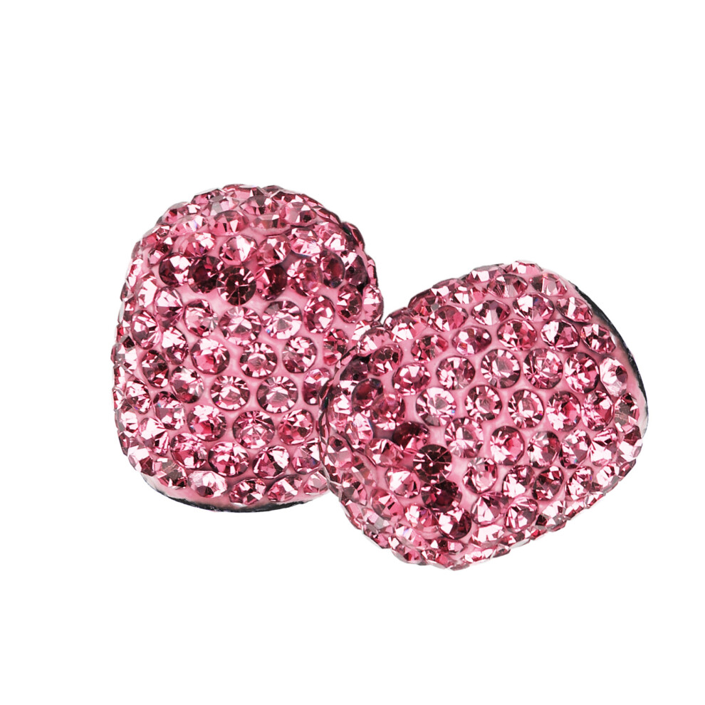 Universal Rhinestone Tire Valve Caps - 8Pcs Easy Installation Pink 8771357253990