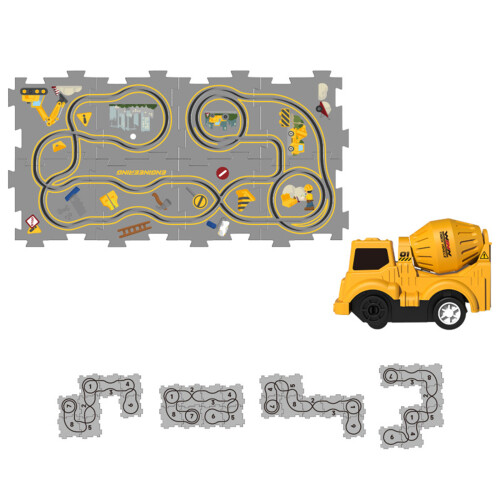 Spoorbaan DIY-montagepuzzel-9-delige set Engineering-serie