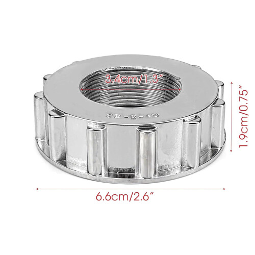 Long Service Aluminum Alloy Lock Nut Secure Fit Metal Texture 2