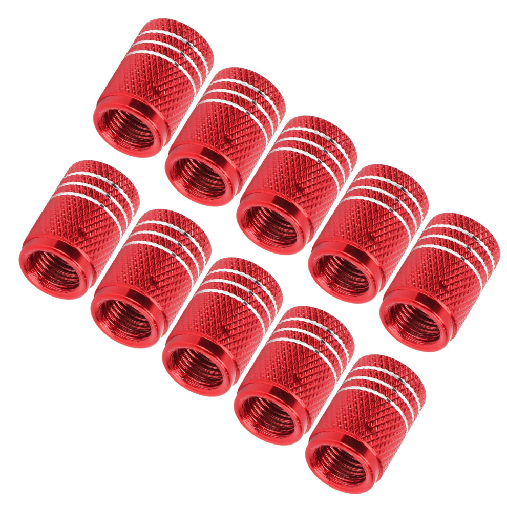 Universal 10 Pieces Skull Car Tire Valve Stem Caps For Trucks Bikes Suvs Red 4111357255398