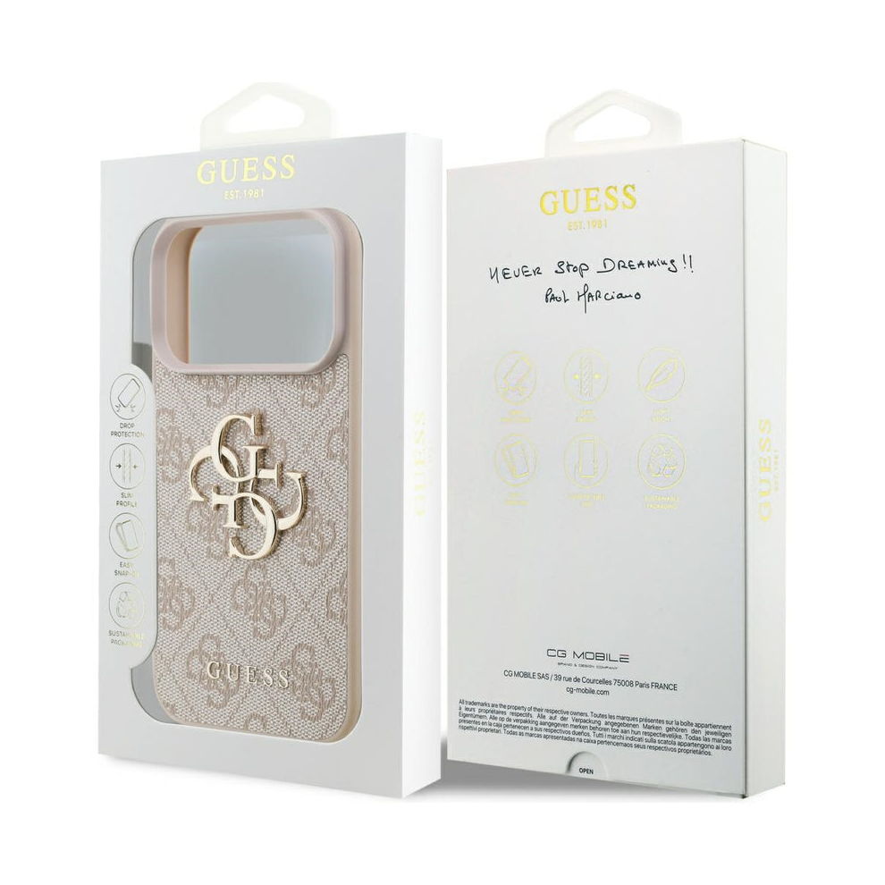 Guess 4G Big Logo Case For Iphone 17 Pro 6.3" Pink - Guhcp17l4gmgbpi