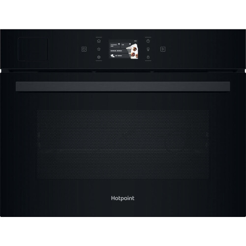 Hotpoint Hotpoint Class 9 HCS9A9PHTSBA Built In Compact Electric Single Oven with Microwave Function - Black - A+ Rated