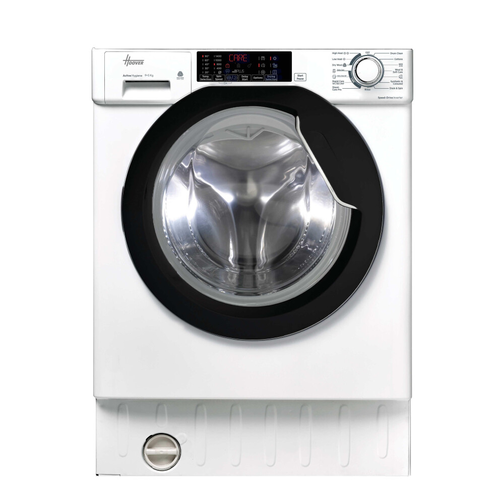Hoover H-Wash&Dry 300 Pro Hbds 4954Dmb5-80 Integrated 8Kg / 5Kg Washer Dryer With 1400 Rpm - D Rated [Wash&Dry], A Rated [Wash Only] White