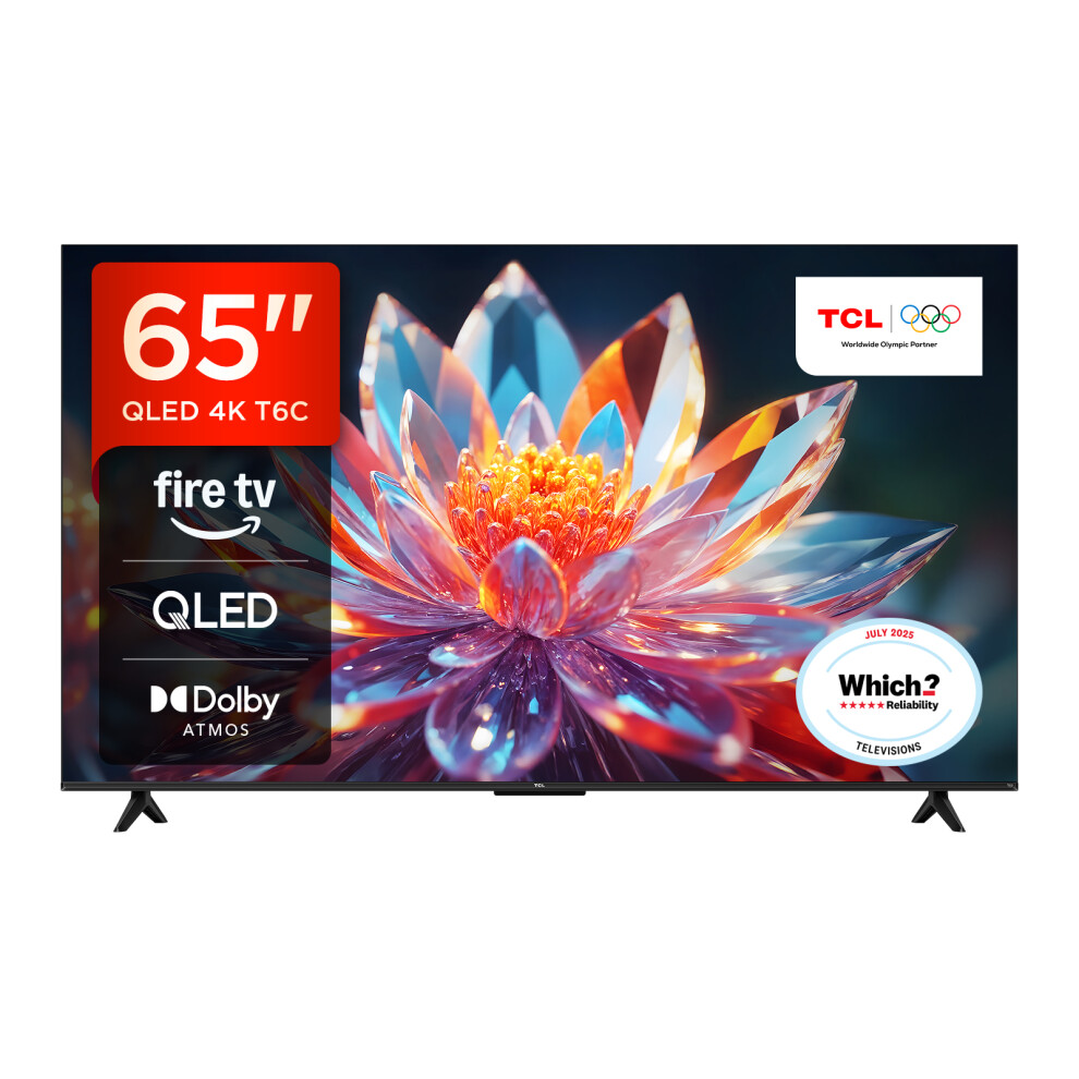 Tcl T6c 65" 4K Ultra Hd Qled Smart Fire Tv [2025] - 65T6c-Uk