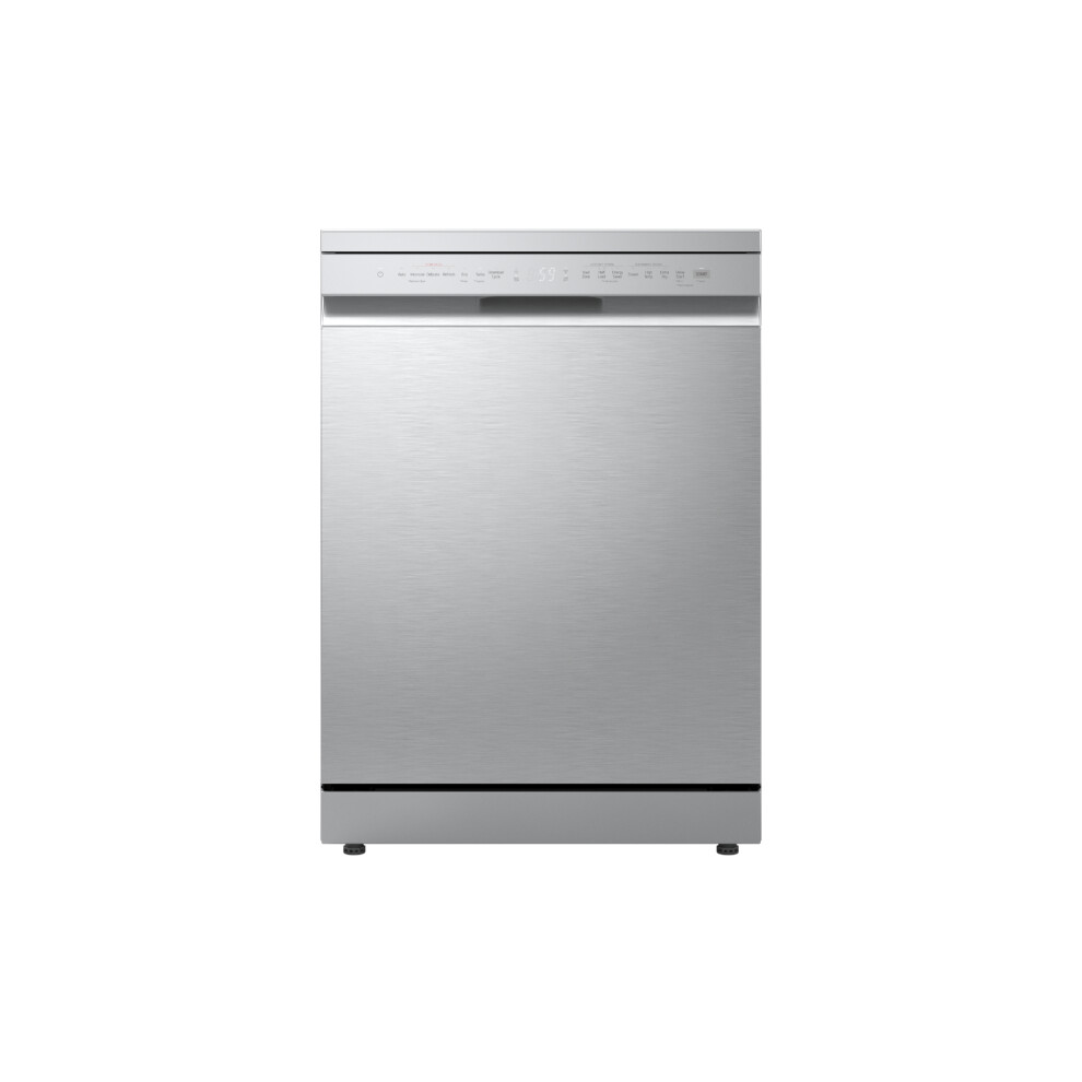 LG DF273FVS Series 5 QuadWash Freestanding Dishwasher, 14 Place Settings, Silver, TrueSteam Technology - Image 3