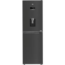 Beko AeroFlow HarvestFresh CNAD5692DVPZ 192cm 50/50 Frost Free Fridge Freezer - Black Steel - D Rated