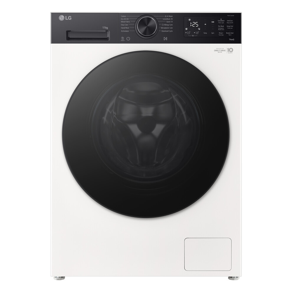 Lg Vx55 Series Ai Direct Drive F4x5511thb Wifi-Enabled 11 Kg 1400 Spin Washing Machine - White, White,Black - Image 3