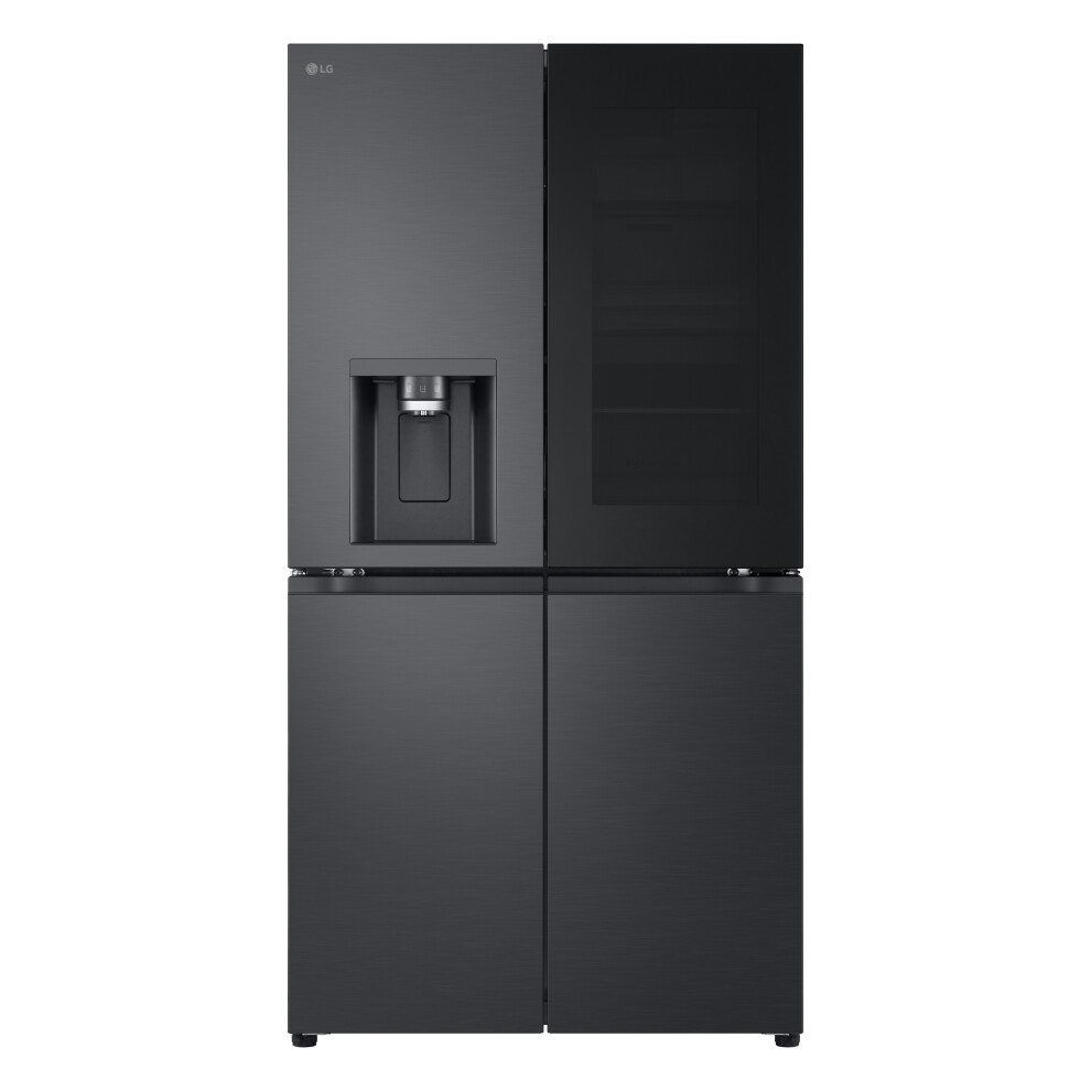 Lg Instaview American Fridge Freezer - Essence Steel - E Rated Black