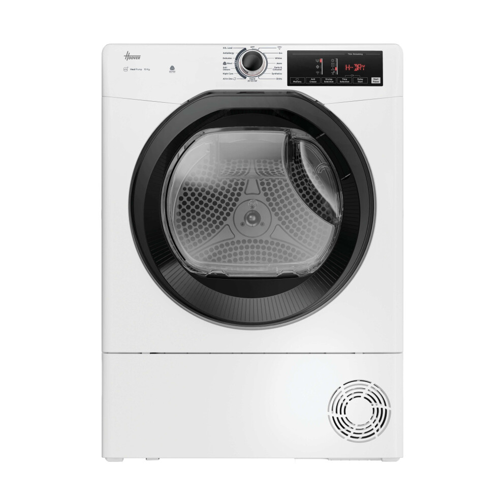 Photos - Tumble Dryer Hoover H-DRY 350 HRE H10N2TBE-80 Wifi Connected 10Kg Heat Pump  - White - A++ Rated 