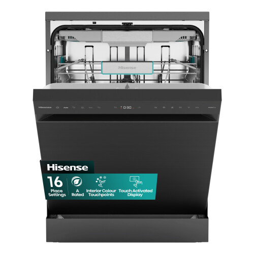 Hisense Hisense Standard Dishwasher - Black Inox - A Rated 1