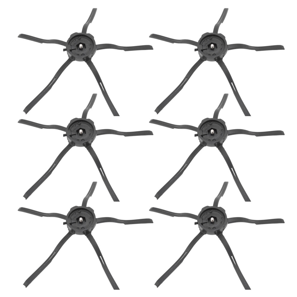 6PCS Silicone Side Brushes for Robotic Vacuum S7/S6 Black-image-OPC-PMN5W9H-NEW