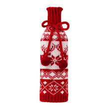 Christmas Wine Bottle Cover Bag Champagne Wine Bottle-Elk model