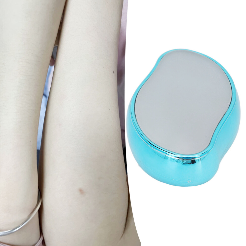 Painless Hair Eraser Tool â Fast Skin Exfoliator for Back, Legs, Arms, Blue