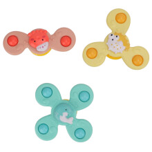 3 Pcs Waterproof Plastic Suction Cup Fidget Spinner Toys for Kids
