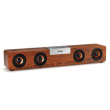 SL90 20W TWS Tragbarer Bluetooth 5.0-Lautsprecher aus Holz Soundbar Bass Music Box Unterstützung FM
